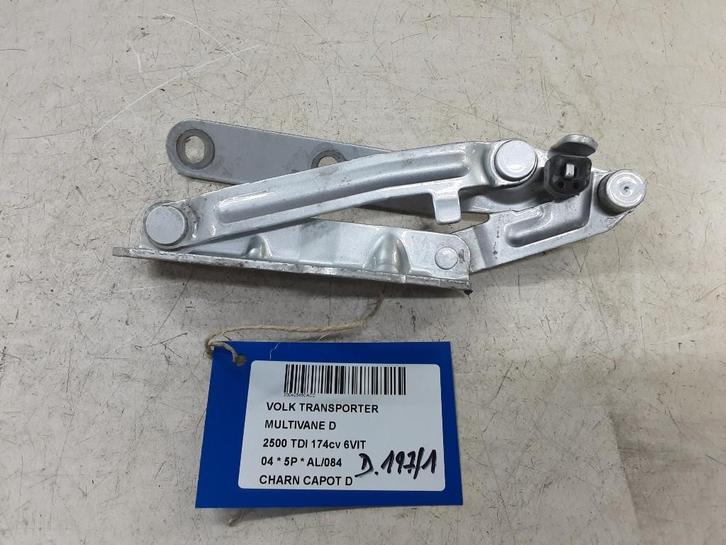 CHARNIERE DE CAPOT DROIT Multivan T5 (7E / 7HC / 7HF / 7HM), Autos : Pièces & Accessoires, Autres pièces automobiles, Volkswagen
