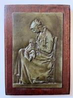 Kunstwerk in steen op hout, Antiek en Kunst, Ophalen