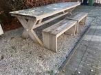 Steigerhouten tuintafel, Enlèvement, Utilisé, Rectangulaire, Bois