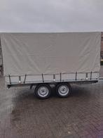 Remorque à plate-forme non freinée avec voile plate et bâche, Autos : Divers, Remorques, Enlèvement, Comme neuf