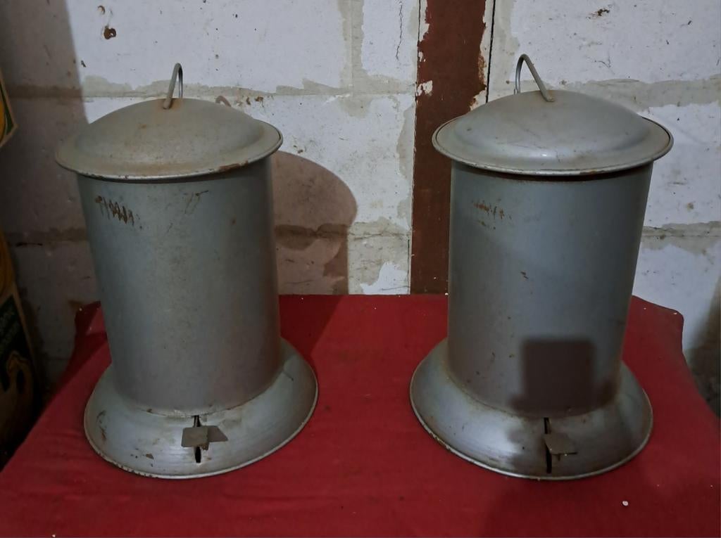 Pedaalemmers vintage pedaalemmers decoratie, Antiek en Kunst, Antiek | Email, Ophalen