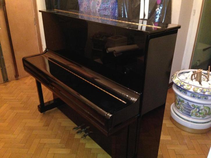 Piano droit Gebrüder Schulze GS-127 – Très bon état – 127 cm, Muziek en Instrumenten, Piano's, Gebruikt, Piano, Zwart, Hoogglans