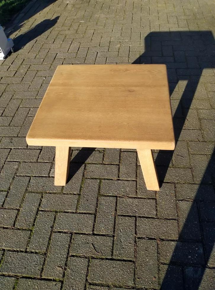 Massief eiken salontafel – Meubelfabriek Oisterwijk – jaren, Huis en Inrichting, Tafels | Salontafels, Eikenhout, Ophalen
