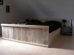 Bed van steigerhout op maat gemaakt, Maison & Meubles, Chambre à coucher | Lits, 80 cm, Bois d'échafaudage, Enlèvement ou Envoi