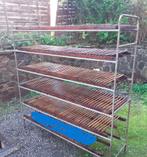 VINTAGE : RAYONNAGE ANCIEN STYLE INDUSTRIEL 5 ETAGES, Ophalen, Gebruikt