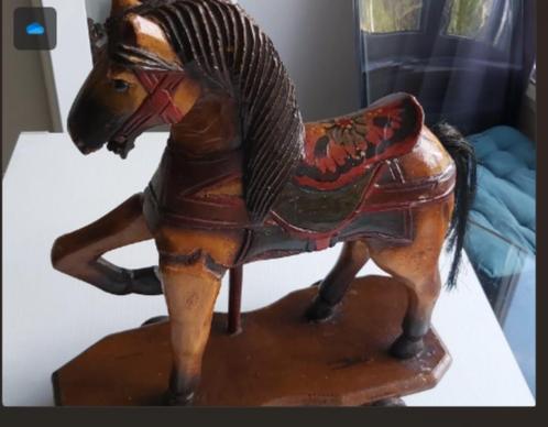 Antiek houten paardje Duitsland hout ijzer gietijzer, Antiek en Kunst, Curiosa en Brocante, Ophalen of Verzenden