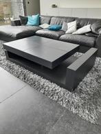 Salontafel leder en hout Natuzzi, 100 à 150 cm, Moins de 50 cm, Enlèvement, Utilisé