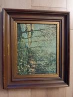 Schilderij De Leie van Albert Saverys 35 op 25 cm, Antiek en Kunst, Ophalen of Verzenden