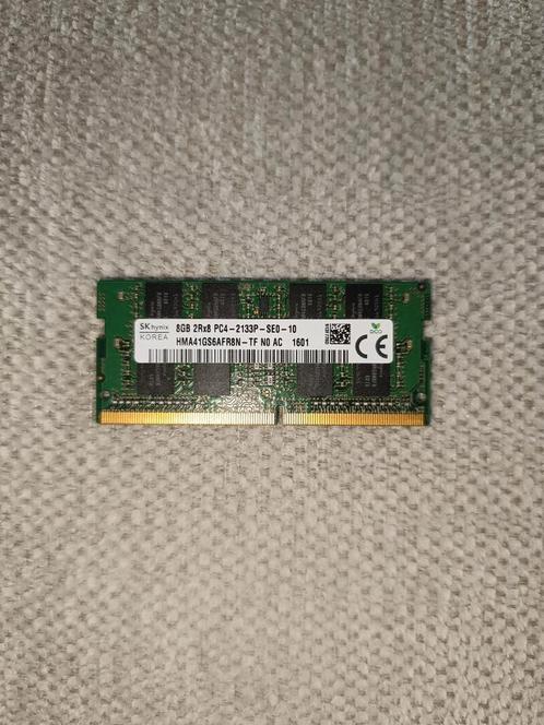 Laptop ram 8GB 2Rx8 PC4 2133mhz SKHynix, Computers en Software, RAM geheugen, Zo goed als nieuw, Laptop, DDR4, Ophalen of Verzenden