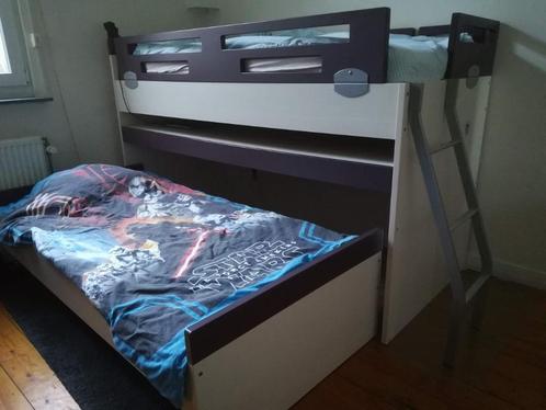 kinderslaapkamer, Huis en Inrichting, Slaapkamer | Stapelbedden en Hoogslapers, Zo goed als nieuw, Halfhoogslaper, Eenpersoons
