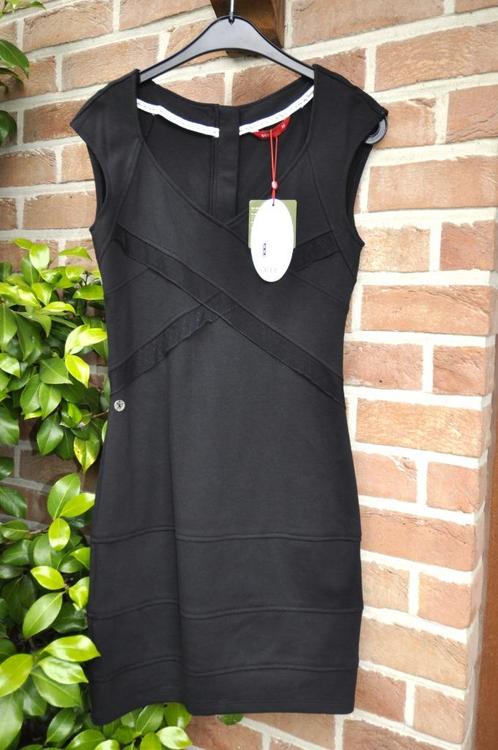 ESPRIT robe noire t.d-XS/fr-S, neuve avec étiquette 49,95e, Kleding | Dames, Jurken, Nieuw, Maat 36 (S), Zwart, Boven de knie