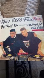vinyl (45T) benny b "vous êtes fous", Ophalen, 1980 tot 2000, Gebruikt