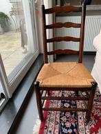 6 eiken stoelen met biezen + kussentje, Enlèvement
