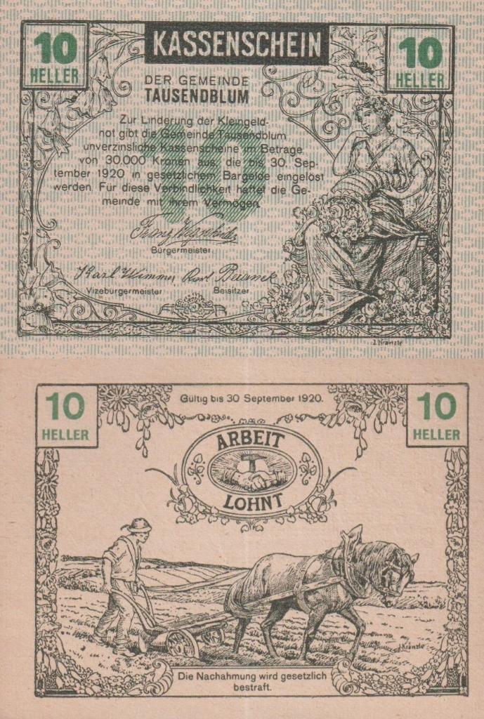 Noodgeld Oostenrijk, Postzegels en Munten, Munten en Bankbiljetten | Verzamelingen, Bankbiljetten, Ophalen of Verzenden