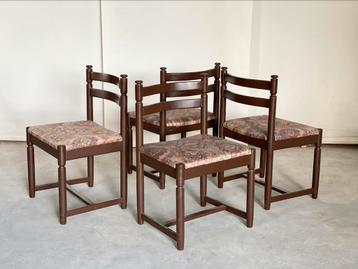 4x Scandinavische eetkamerstoelen, ca 1980’s beschikbaar voor biedingen