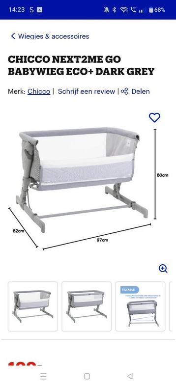 Chicco next to me co sleeper beschikbaar voor biedingen