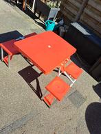 Pickniccktafel voor 4 kinderen opvouwbaar, Tuin en Terras, Ophalen, Zo goed als nieuw