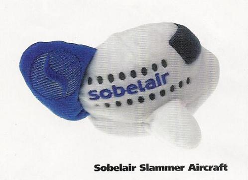 Sabena Sobelair Plush Slammer Aircraft - avec son, Collections, Souvenirs Sabena, Neuf, Enlèvement ou Envoi