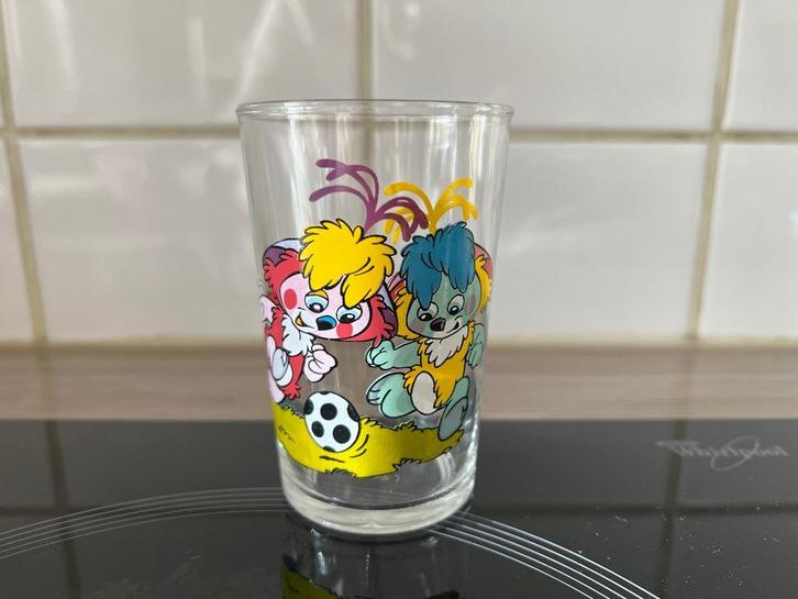 Verre à moutarde The Popples, Verzamelen, Glas en Drinkglazen, Gebruikt, Waterglas, Ophalen of Verzenden