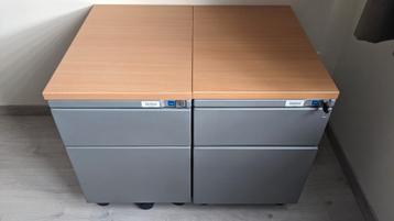Metalen ladeblok - ladekast - 2 stuks, Huis en Inrichting, Kasten | Roldeurkasten en Archiefkasten, Ophalen, Zo goed als nieuw