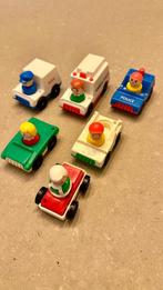 Fisher price retro mannetjes met auto, Kinderen en Baby's, Speelgoed | Fisher-Price, Ophalen, Gebruikt, Auto of Voertuig