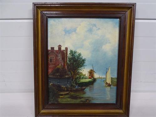 A6785. Schilderij Olieverf op canvas [1981], Antiek en Kunst, Kunst | Schilderijen | Klassiek, Ophalen of Verzenden