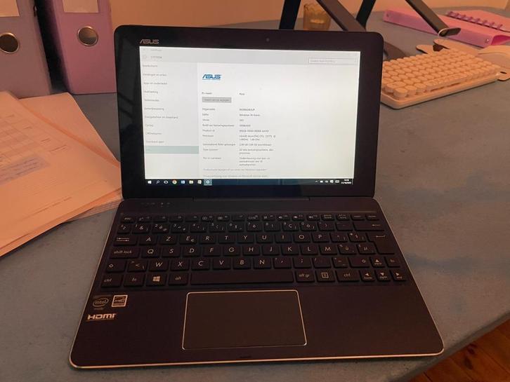 Asus Transformer Book T100 Chi 2-in-1 laptop/tablet, Computers en Software, Windows Laptops, Gebruikt, 10 inch of minder, SSD