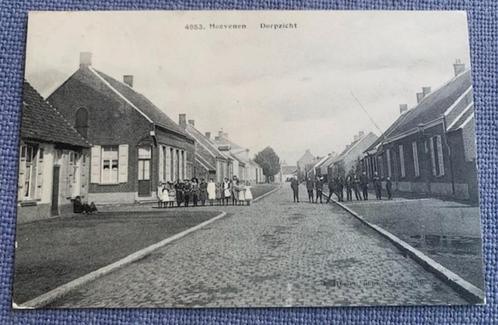 HOEVENEN Cappellen - Dorpzicht (geanimeerd kinderen) - 191, Verzamelen, Postkaarten | België, Gelopen, Antwerpen, Voor 1920, Ophalen of Verzenden