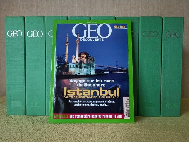 42 Magazines GEO + 8 coffrets GEO, Livres, Journaux & Revues, Comme neuf, Autres types, Enlèvement