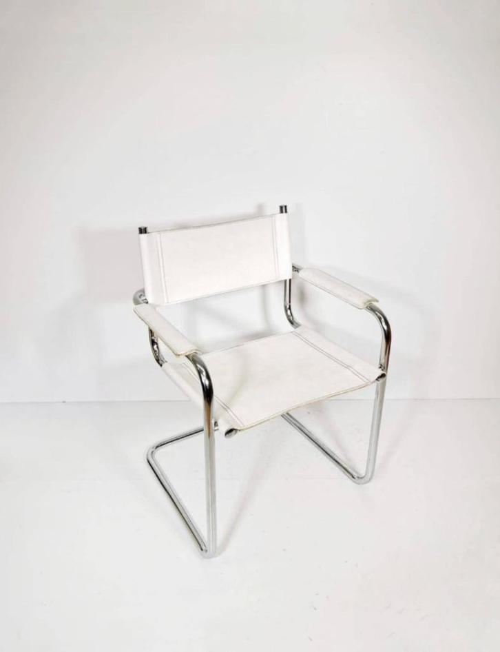 Set van 6 Bauhaus stoelen (Bauhaus-Stijl), Huis en Inrichting, Stoelen, Gebruikt, Vijf, Zes of meer stoelen, Metaal, Wit, Ophalen