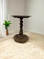 vintage houten pied de stal / bijzettafel / plantentafel, Antiek en Kunst, Ophalen of Verzenden