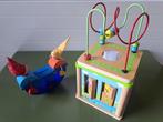 Wiebelende spaarpot + activiteitenkubus beide in nieuwstaat., Enlèvement ou Envoi, Comme neuf, Autres types
