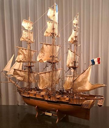 Prachtig houten model zeilschip Astrolabe 1812 beschikbaar voor biedingen