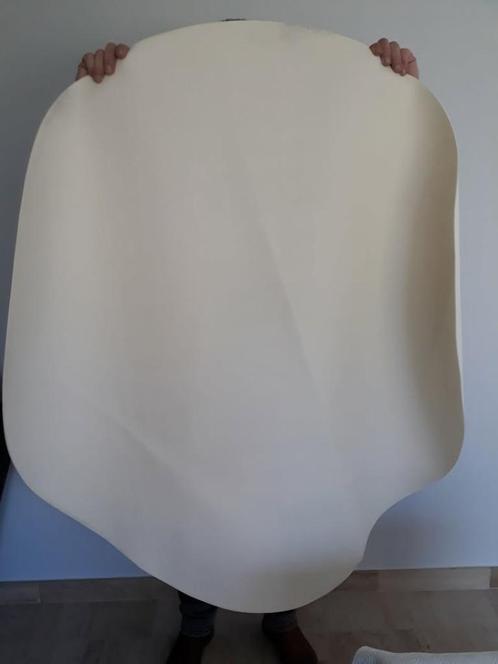 Tafelbeschermer (rond 1m24), Huis en Inrichting, Keuken | Textiel, Zo goed als nieuw, Tafelkleed of Tafelzeil, Wit, Ophalen of Verzenden