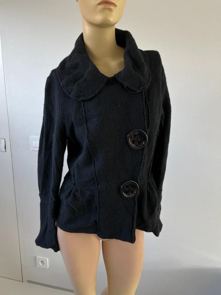 point virgule 40 jas, Kleding | Dames, Jassen | Winter, Zo goed als nieuw, Maat 38/40 (M), Zwart, Ophalen of Verzenden