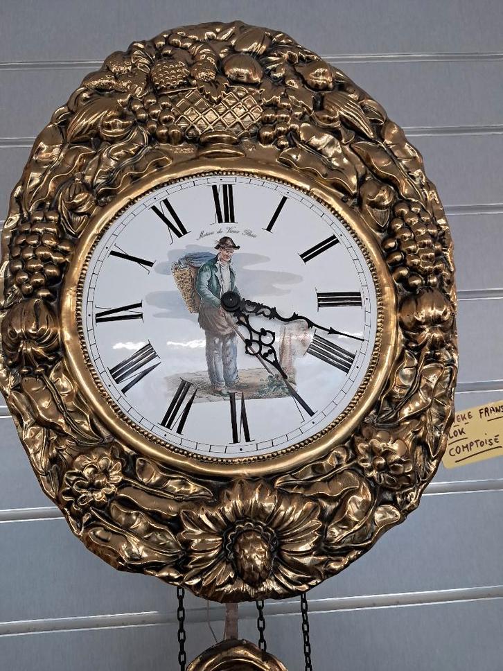antieke Franse comptoise klok, Antiek en Kunst, Antiek | Klokken, Ophalen