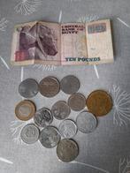 Verschillende munten en briefje, Postzegels en Munten, Ophalen