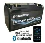 Smart Battery 12.8V 100Ah 1280Wh SolarFam, Caravans en Kamperen, Overige Caravans en Kamperen, Ophalen, Zo goed als nieuw