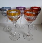 5 gekleurde kristallen glazen. VSL ?, Ophalen