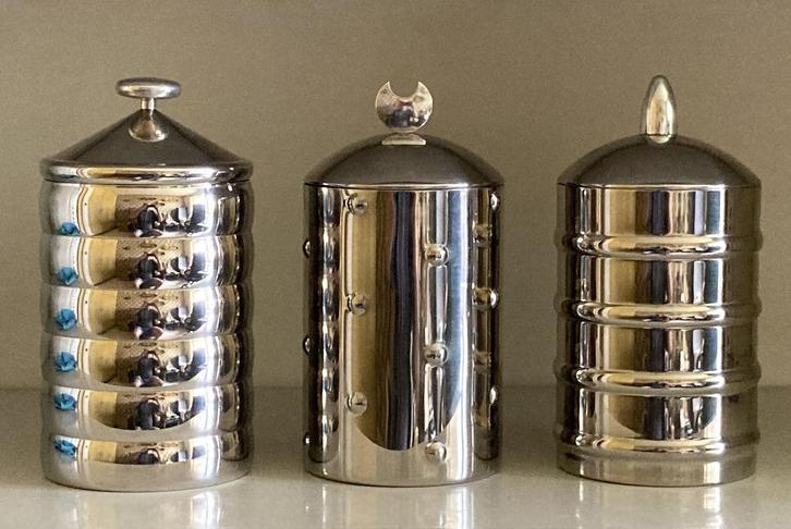 3 Alessi Kalistò voorraadbussen, Antiek en Kunst, Kunst | Designobjecten, Ophalen of Verzenden