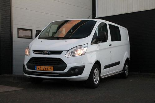 Ford Transit Custom 2.0 TDCI 130PK L2 Dubbele Cabine EURO 6, Autos, Camionnettes & Utilitaires, Entreprise, ABS, Air conditionné