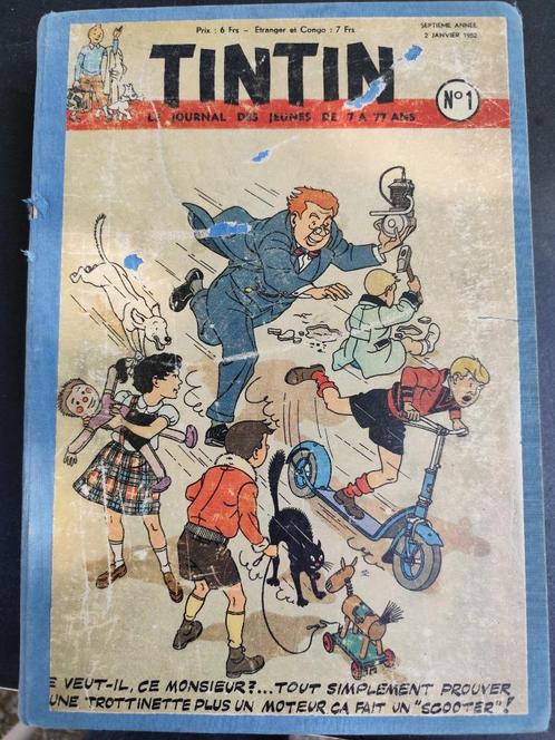 Le journal de Tintin année 1952 - relié - année complète, Boeken, Tijdschriften en Kranten, Gelezen, Overige typen, Ophalen of Verzenden