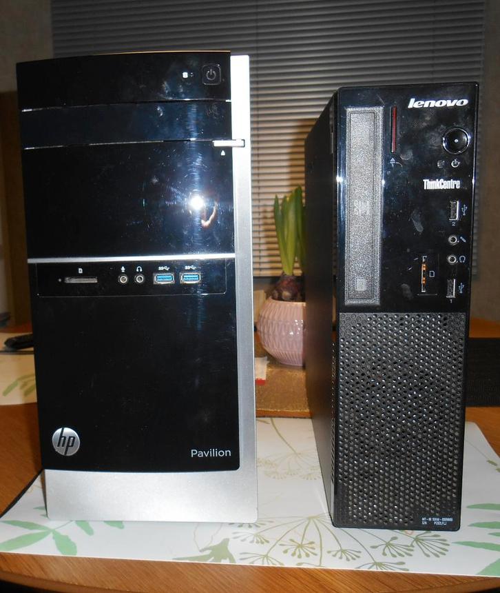 HP i7/8GB/1TB/Radeon Win10 - Lenovo i3/6GB/500GB Win7, Informatique & Logiciels, Ordinateurs de bureau, HDD, Enlèvement ou Envoi