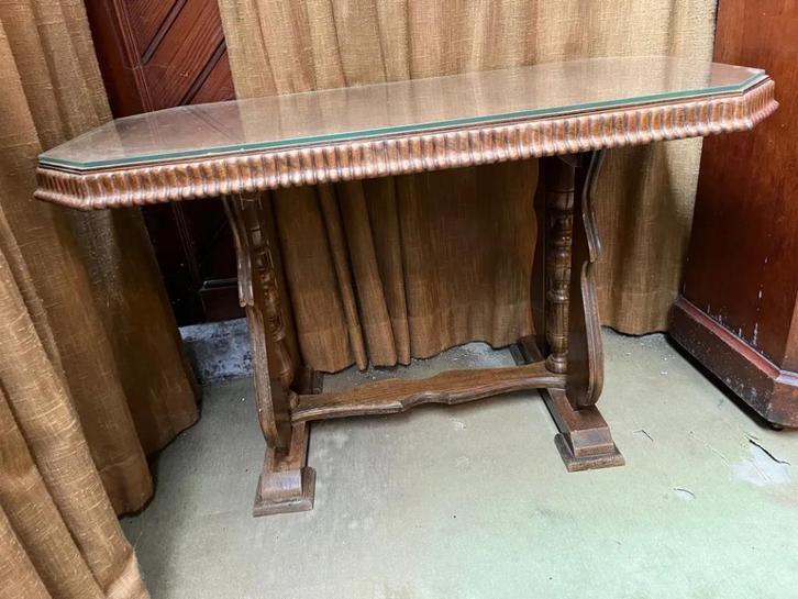 Table basse avec plateau en verre biseauté, Maison & Meubles, Tables | Tables de salon, Utilisé, 50 à 75 cm, 50 à 100 cm, 50 à 100 cm