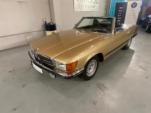 Mercedes 280 SL - 1984 - manueel !, Auto's, Mercedes-Benz, Bedrijf, Te koop, SL, Airconditioning, Lederen bekleding, Metaalkleur