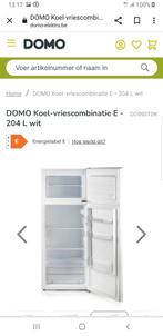 Domo Koel-vries combinatie nieuwe 204 liter voor 200 euro, Elektronische apparatuur, Vriezers en Diepvrieskisten, Ophalen, Zo goed als nieuw