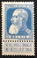 1905. Leopold ll. 25c. MLH., Postzegels en Munten, Spoor van plakker, Koninklijk huis, Ophalen of Verzenden, Orginele gom