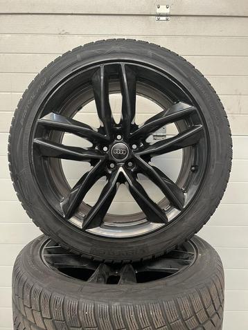 21” AUDI Q7 SQ7 VELGEN WINTERBANDEN BLACK S LINE UNIEKE SET beschikbaar voor biedingen