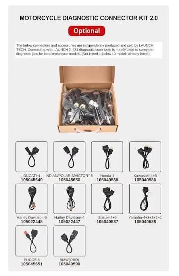 Motorfiets verloopstekker Motoren OBD Launch motoren, Auto diversen, Autogereedschap, Nieuw, Ophalen of Verzenden