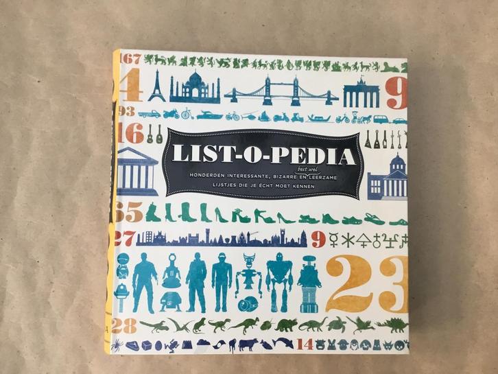 Boek List-o-pedia, Boeken, Hobby en Vrije tijd, Zo goed als nieuw, Overige onderwerpen, Ophalen of Verzenden